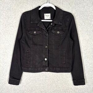 Mudd Jean Jacket Juniors Medium Stretch‎ Minimal 90s Y2K Trucker Classic Capsule